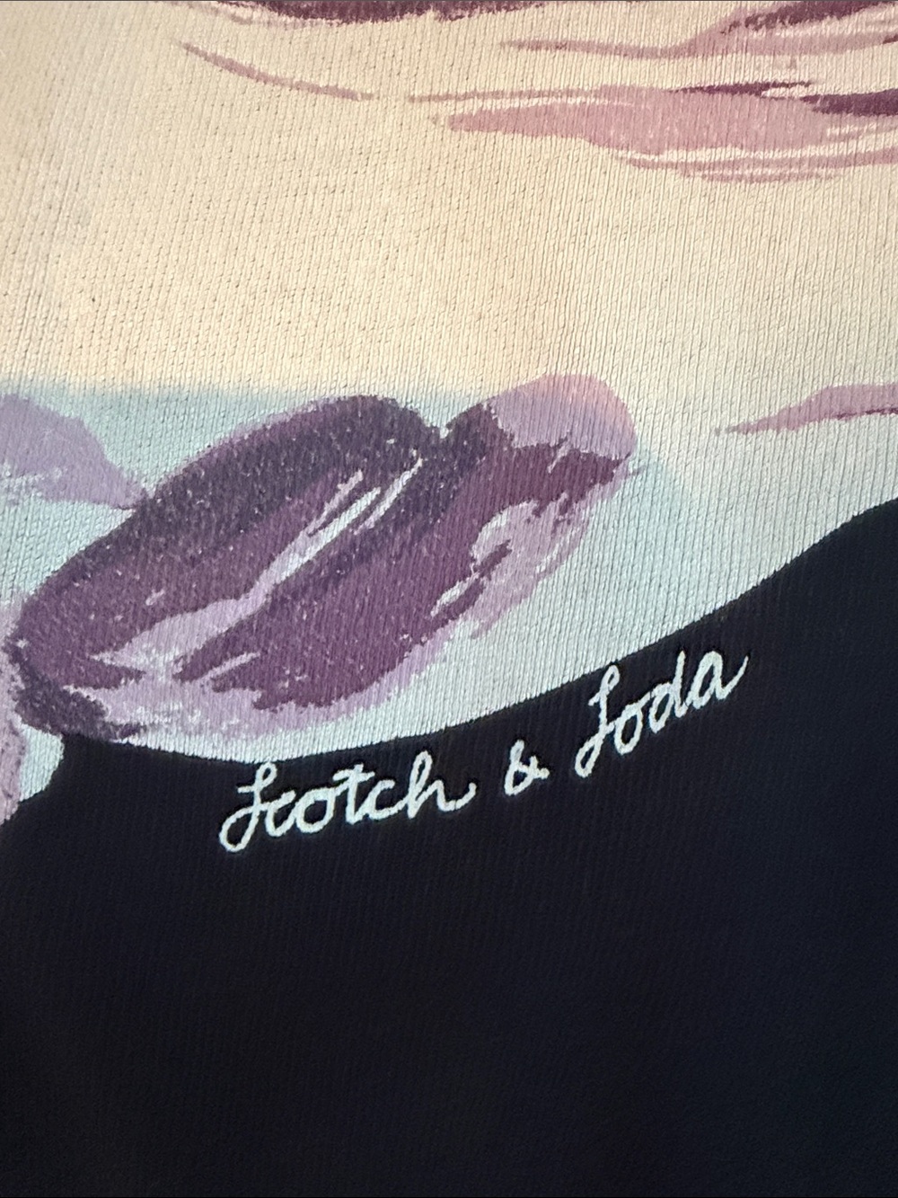 Scotch and soda Floral Graphic Tee - Purple & White Flowers - Picture 3 of 8
